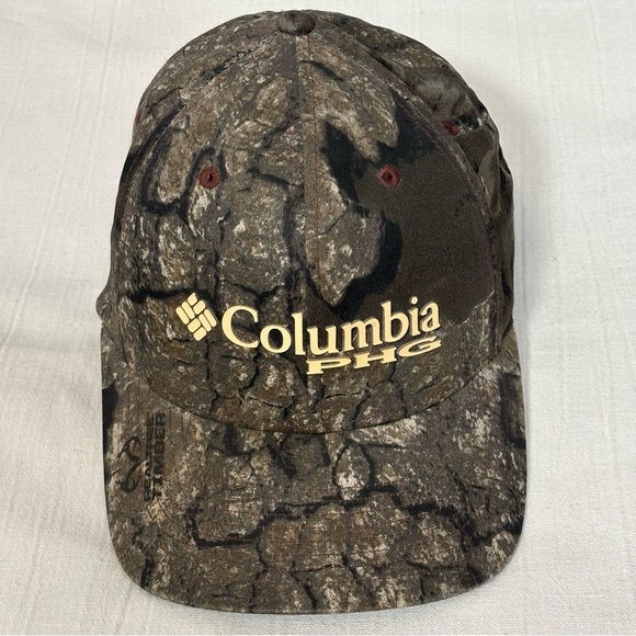 Columbia PHG Realtree Camo Flexfit Fitted Baseball Hat - Picture 1 of 7